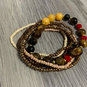 Handmade brown set